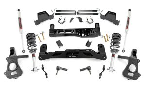Chevrolet Silverado 1500 Suspension Lift Kit - Rough Country - 7 Inch, M1 Struts/M1, Cast Steel - '14-'18